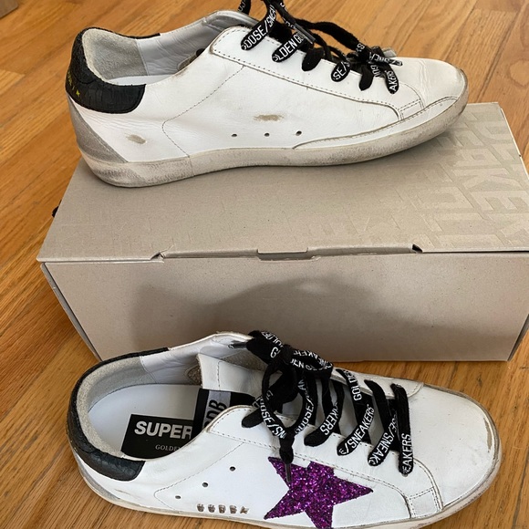Golden Goose Shoes - GOLDEN GOOSE Superstar Leather Sneakers Size 38